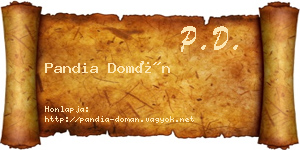 Pandia Domán névjegykártya